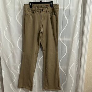 Faded Glory Tan Low Rise, Ultimate Bootcut Jeans, Size 12